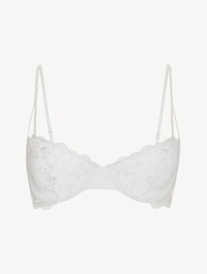 Balconette Bra In Lys With Embroidered Tulle Lingerie La Perla Balconette