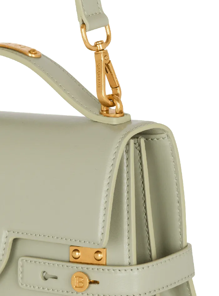 Balmain Crossbody Bags Women BBuzz Shoulder 24 Calfskin Bag Green