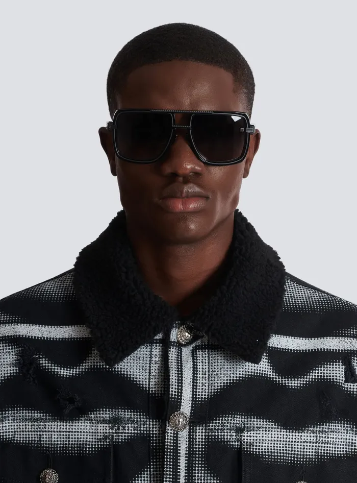 Balmain Eyewear WomenMen Soldier Sunglasses Black