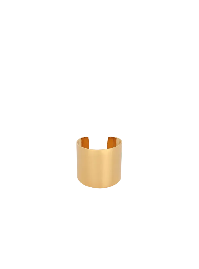 Balmain Fashion Jewelry WomenMen Tubular Ring Gold