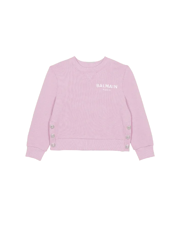 Balmain Kids Paris Sweatshirt Purple