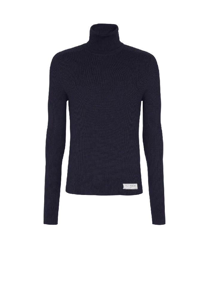 Balmain Knitwear Men PB Turtleneck Navy