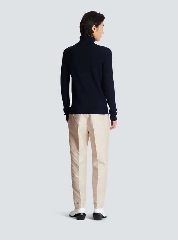Balmain Knitwear Men PB Turtleneck Navy