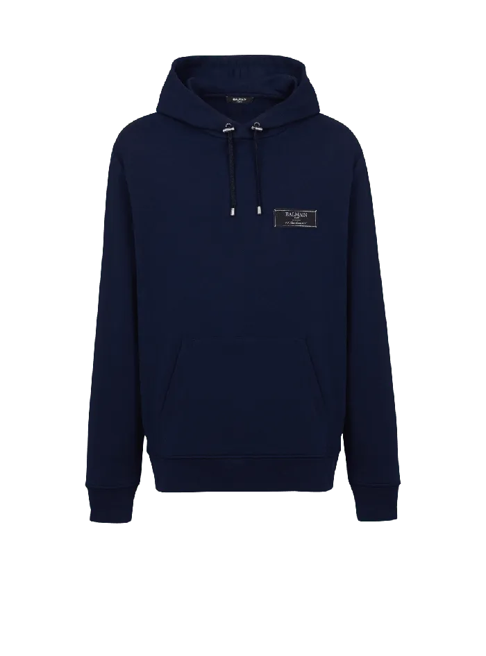 Balmain Sweatshirts Men Pierre Hoodie Navy
