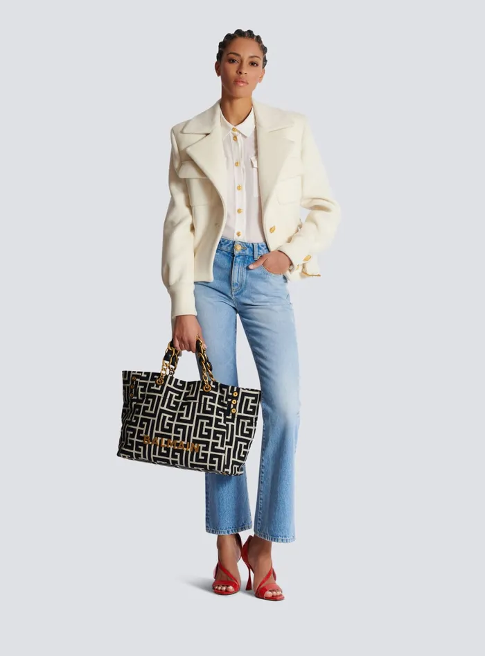 Balmain Tops And Shirts Women Crepe De Chine Shirt White