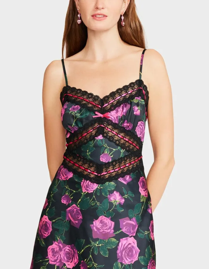 Betsey Johnson Women HOLLYWOOD MIDI DRESS BLACK Black