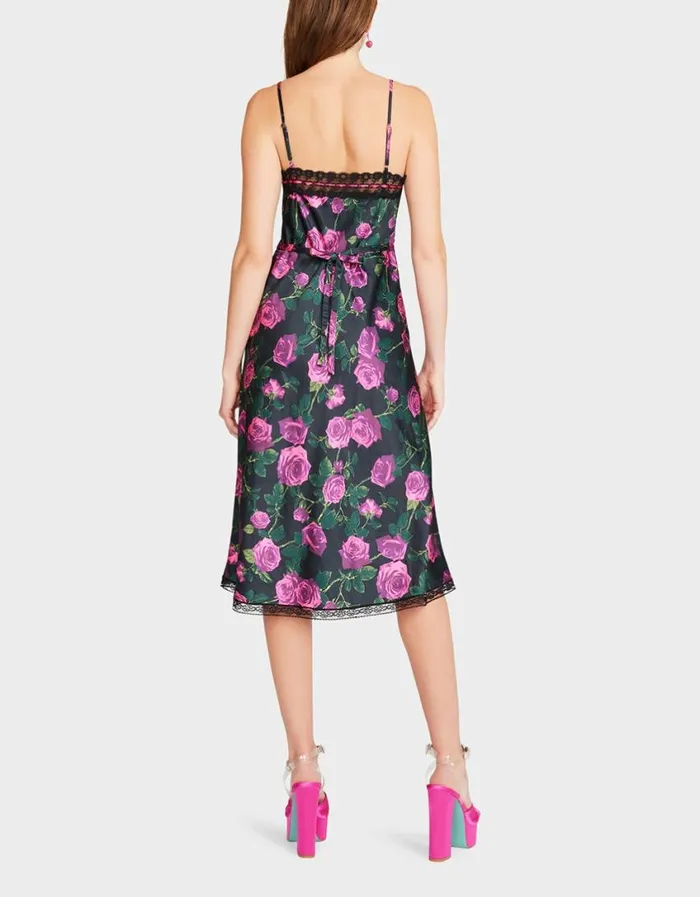 Betsey Johnson Women HOLLYWOOD MIDI DRESS BLACK Black