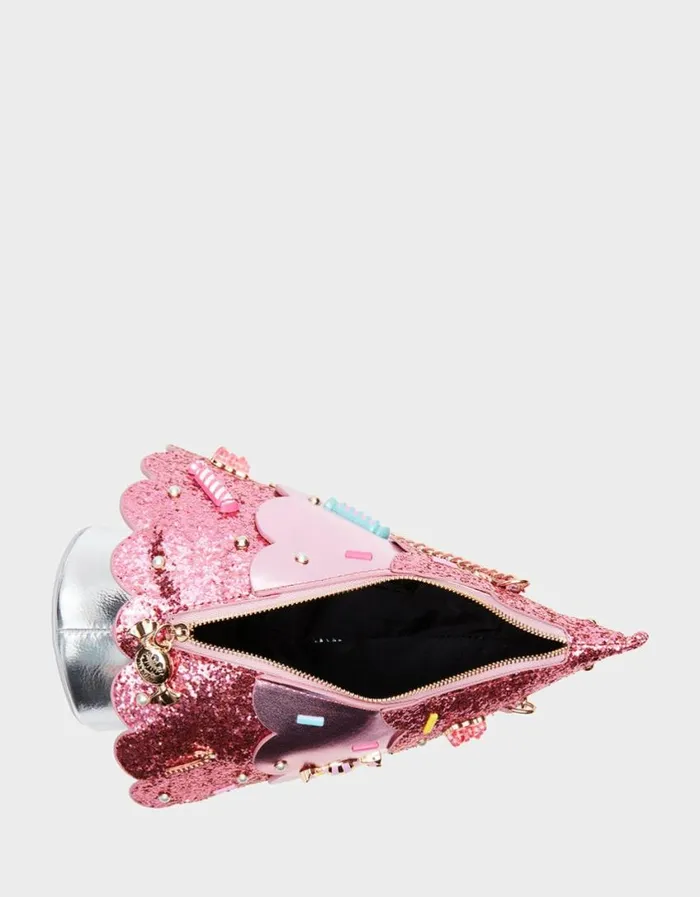 Betsey Johnson Women KITSCH CANDY TREE CROSSBODY PINK Betsey Johnson Women KITSCH CANDY TREE CROSSBODY PINK