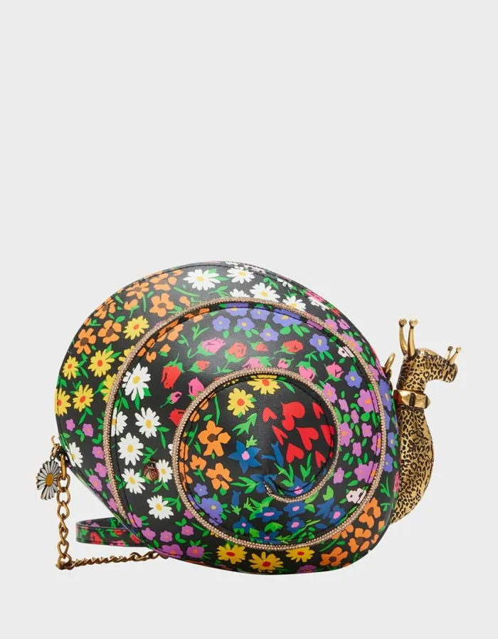 Betsey Johnson Women KITSCH SNAILED IT CROSSBODY FLORAL Floral