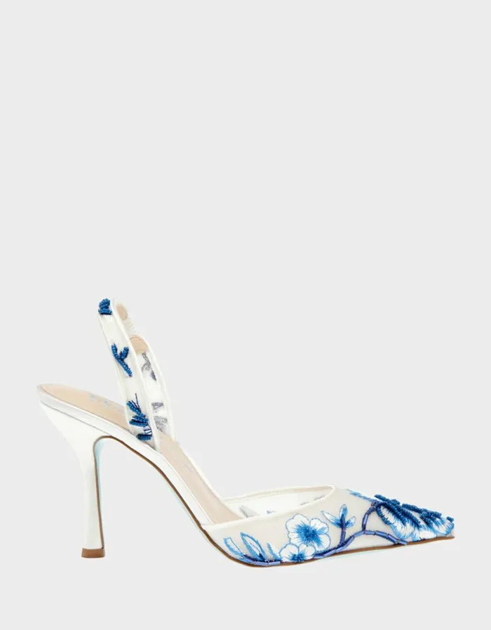 Betsey Johnson Women PATCH BLUE FLORAL