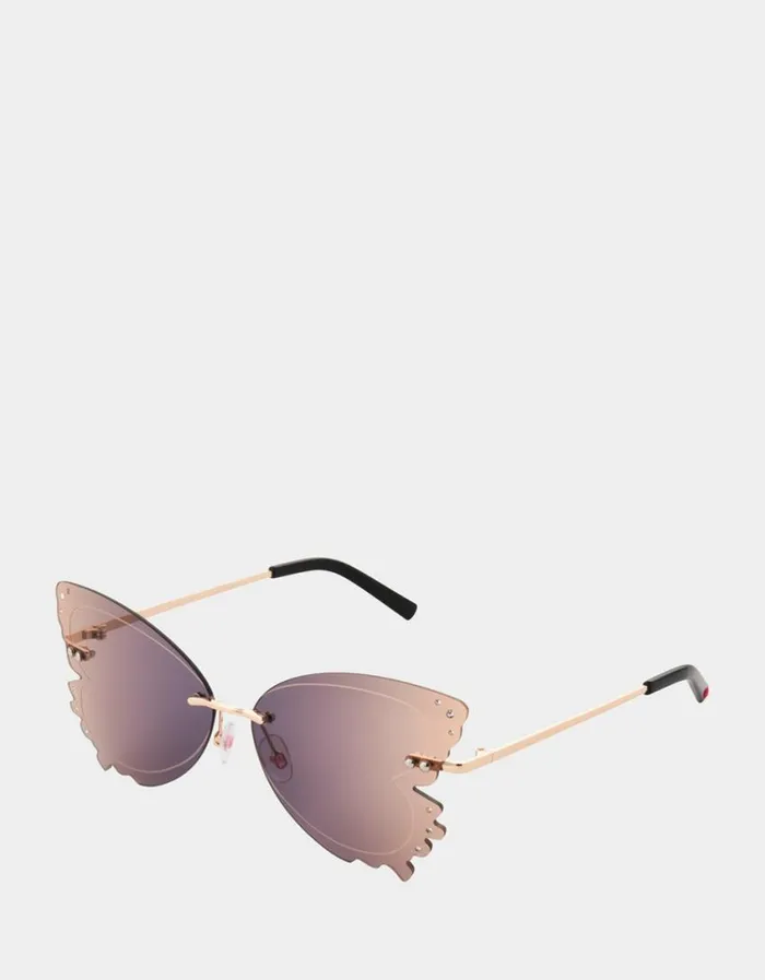 Betsey Johnson Women TAKE FLIGHT SUNGLASSES BLACK Black Betsey Johnson Women TAKE FLIGHT SUNGLASSES BLACK Black