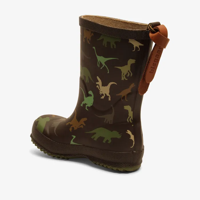 bisgaardshoes basic rubber brown dino Brown KIDS Rubber boots