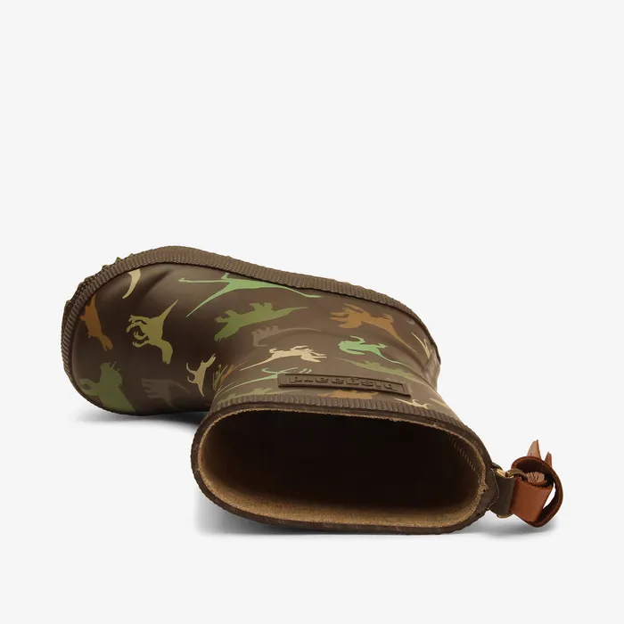 bisgaardshoes basic rubber brown dino Brown KIDS Rubber boots