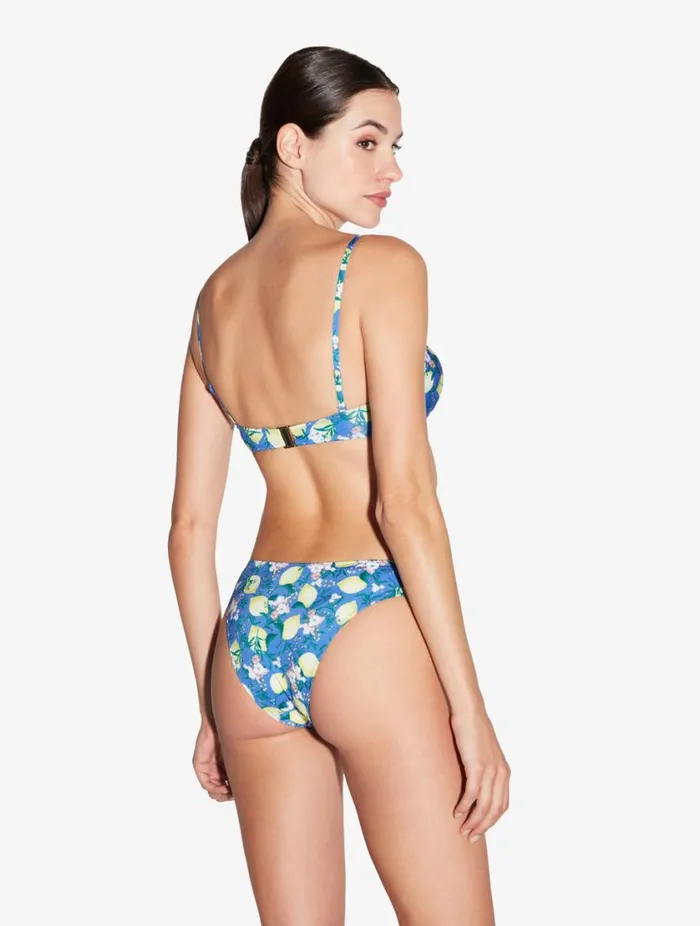 Blue Printed Bandeau Bikini Top Swim La Perla Bikinis