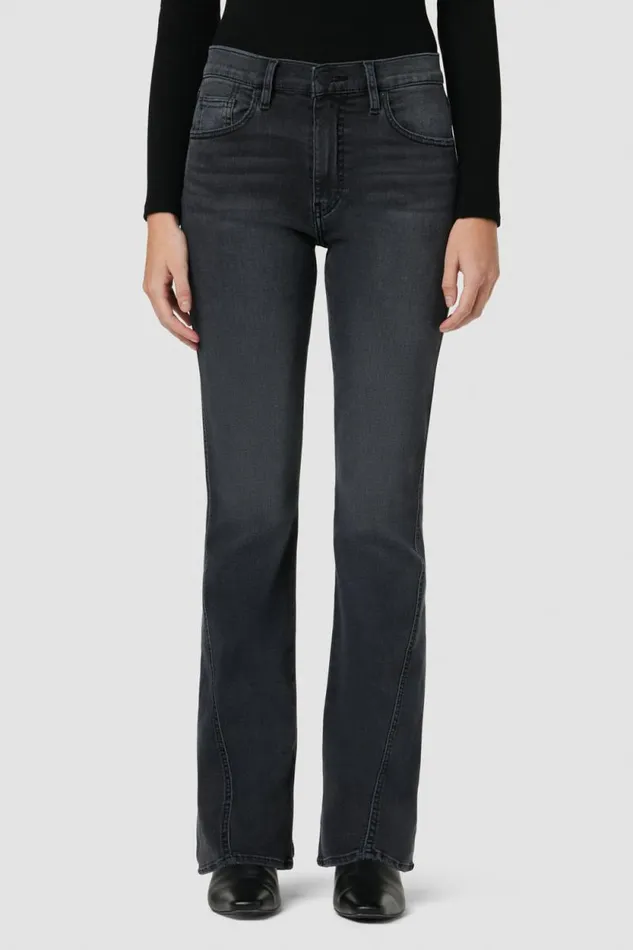 Bootcut Women Hudson Jeans Barbara HighRise Baby Bootcut Forward Seam Jean Wash Black