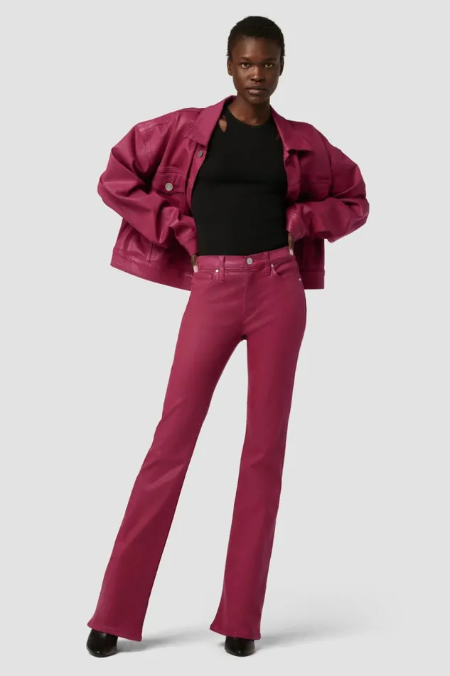 Bootcut Women Hudson Jeans Barbara HighRise Bootcut Jean Coated Beet Red Bootcut Women Hudson Jeans Barbara HighRise Bootcut Jean Coated Beet Red