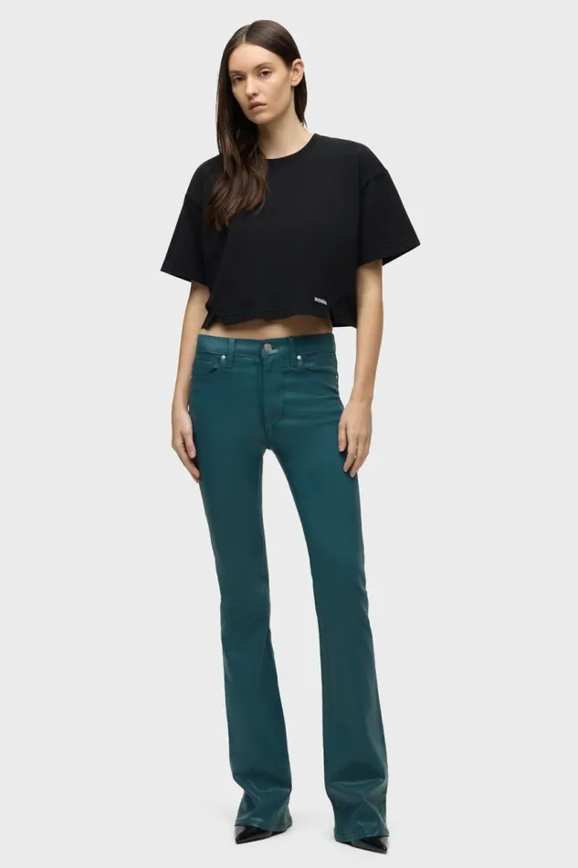 Bootcut Women Hudson Jeans Barbara HighRise Bootcut Jean Deep Teal Coated Bootcut Women Hudson Jeans Barbara HighRise Bootcut Jean Deep Teal Coated