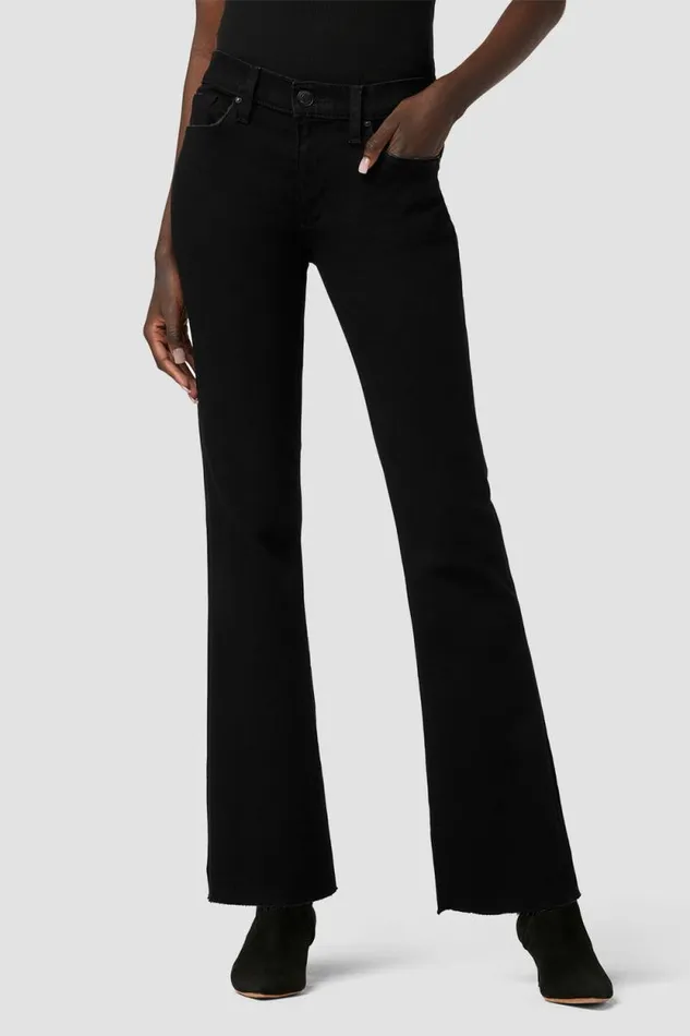 Bootcut Women Hudson Jeans Nico MidRise Bootcut Barefoot Jean Black