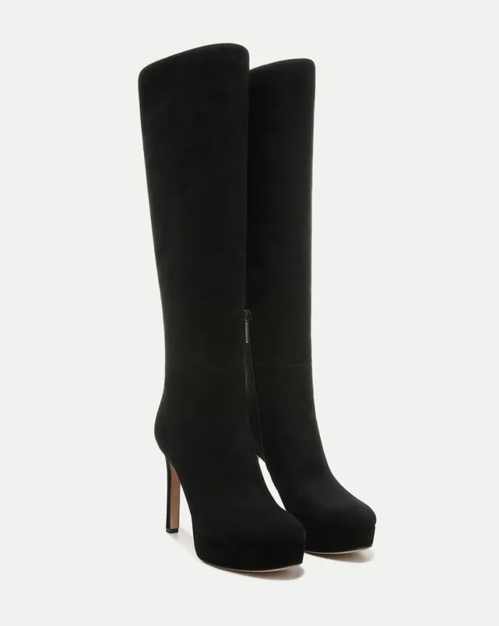 Boots and Booties Shop Veronica Beard Dali Platform Tall Boot Black