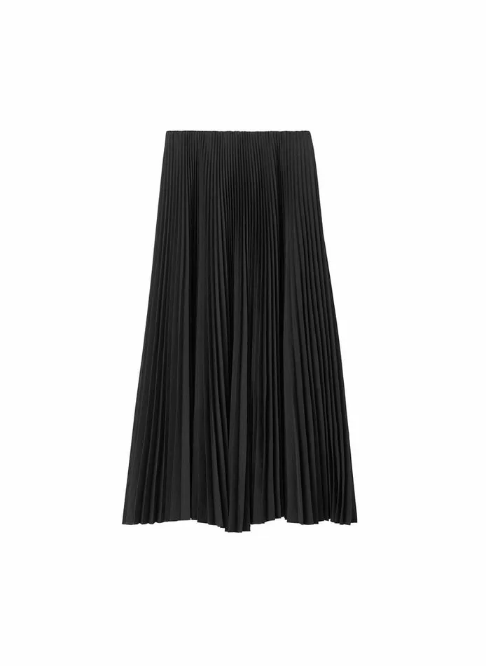 Bottoms Women ALC Tatum Pleated Midi Skirt Mossy Bottoms Women ALC Tatum Pleated Midi Skirt Mossy