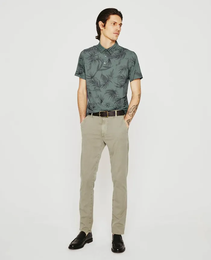 Bryce Polo Breeze Green Multi Men AG Jeans Polos Bryce Polo Breeze Green Multi Men AG Jeans Polos