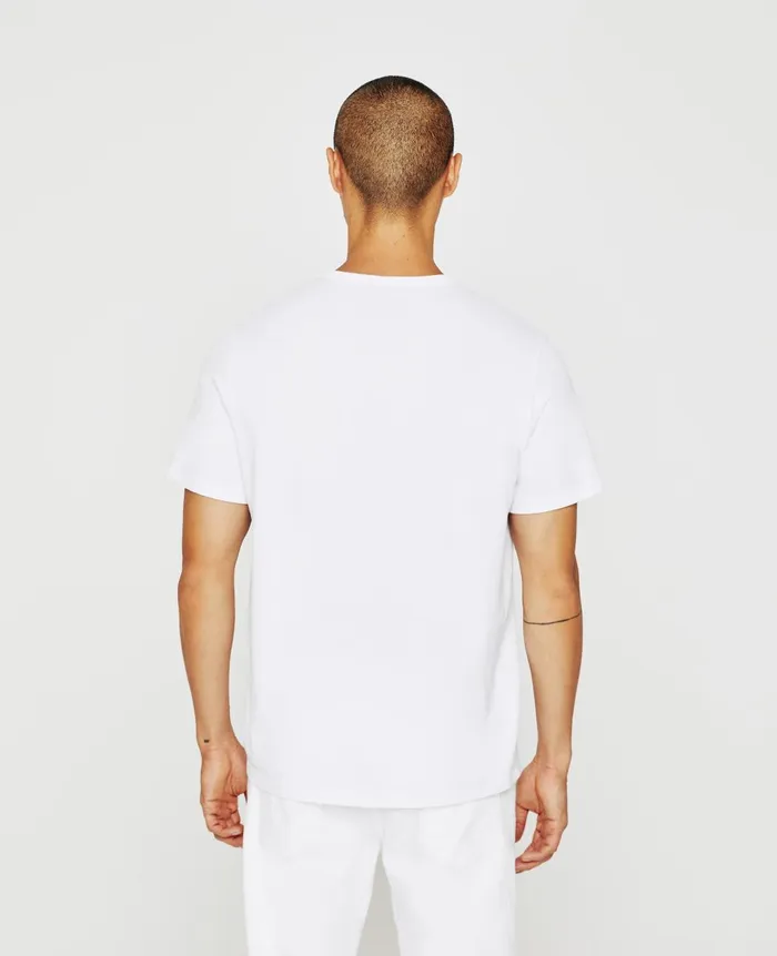 Bryce Short Sleeve Henley True White Men AG Jeans Tees Bryce Short Sleeve Henley True White Men AG Jeans Tees