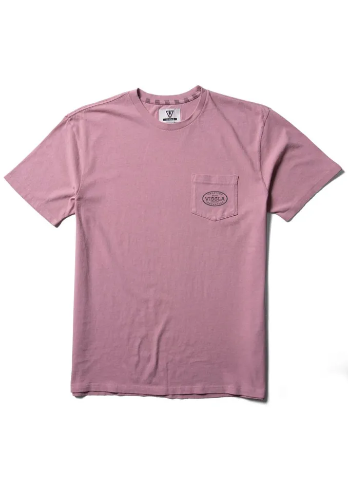 Buckled Ss Pkt Tee Dusty Rose Men Vissla Tees