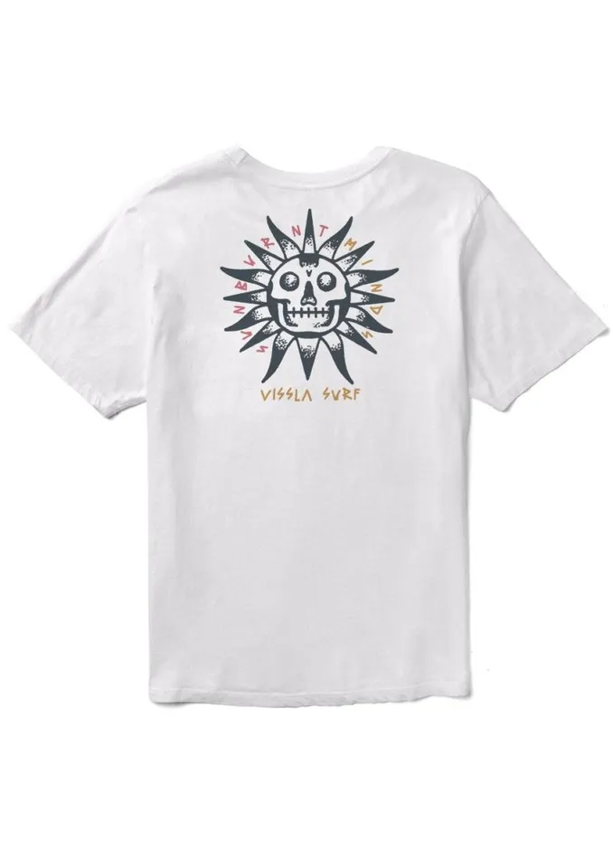Burnt Up Organic Tee White Men Vissla Tees