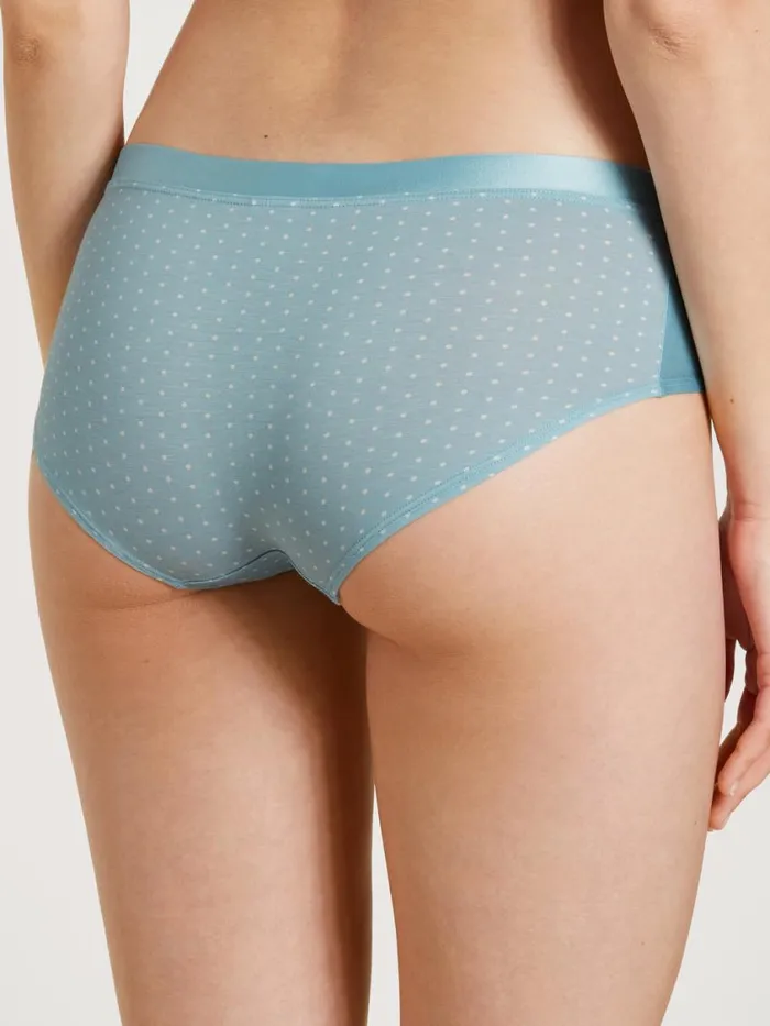 CALIDA Bottoms Women Panty Low Cut Blue Satin