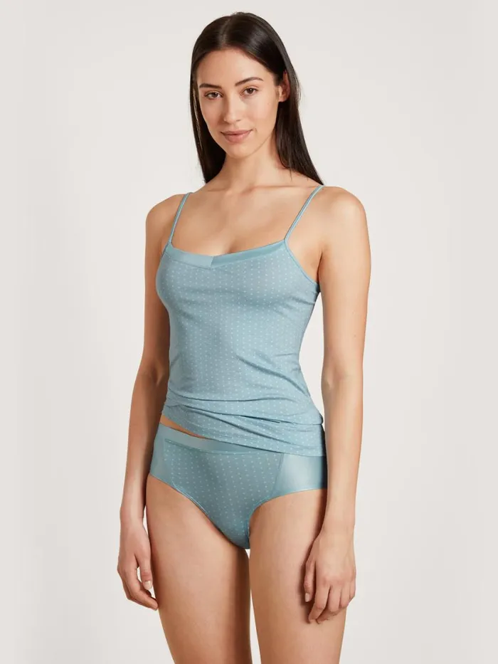 CALIDA Bottoms Women Panty Low Cut Blue Satin