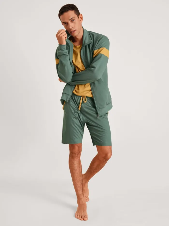 CALIDA Pyjama Pants Men Bermudas Cradle To Cradle Certified Dark Glen