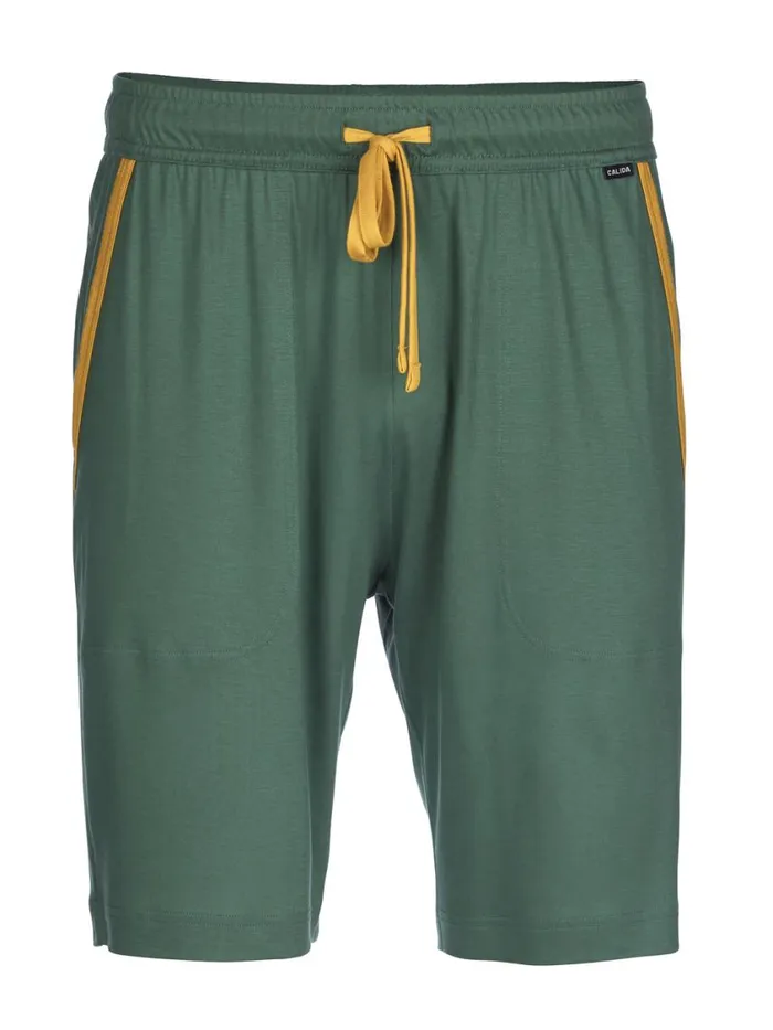 CALIDA Pyjama Pants Men Bermudas Cradle To Cradle Certified Dark Glen