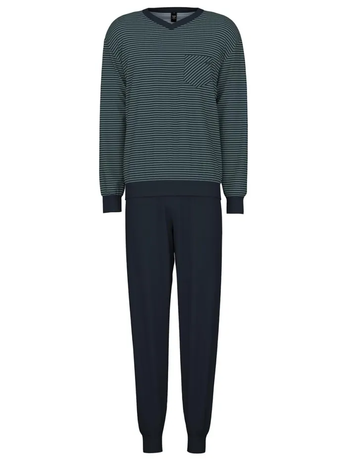 CALIDA Pyjamas Men Pyjama With Cuff Dark Glen