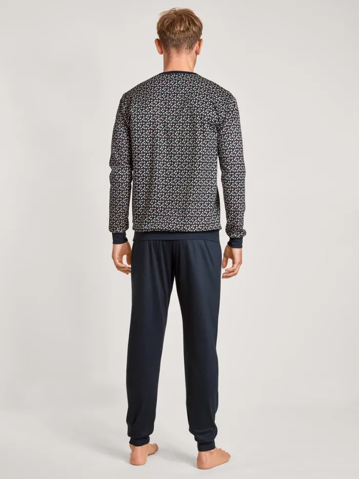 CALIDA Pyjamas Men Pyjamas With Cuff Dark Sapphire