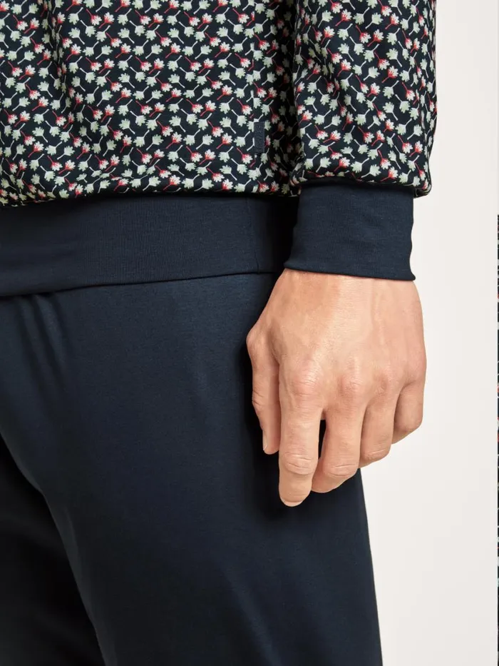 CALIDA Pyjamas Men Pyjamas With Cuff Dark Sapphire