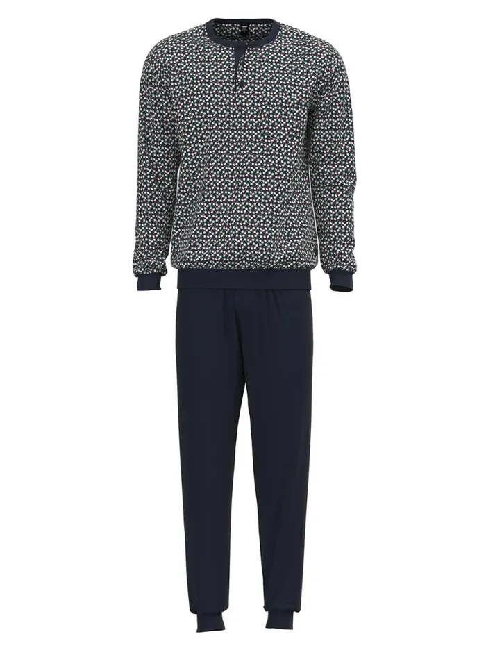 CALIDA Pyjamas Men Pyjamas With Cuff Dark Sapphire