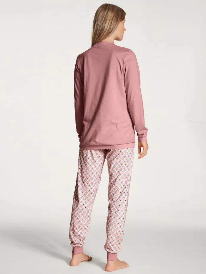 CALIDA Pyjamas Women Pyjama With Cuff Rose Bud