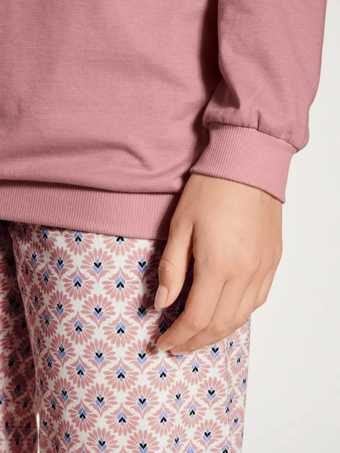 CALIDA Pyjamas Women Pyjama With Cuff Rose Bud