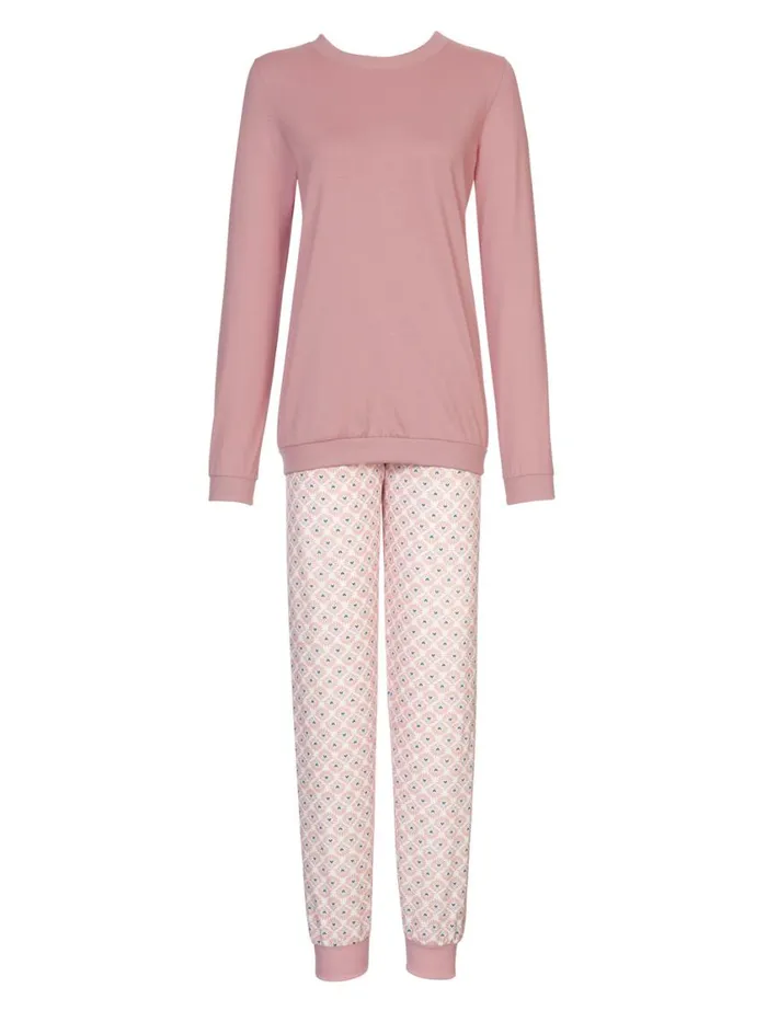 CALIDA Pyjamas Women Pyjama With Cuff Rose Bud