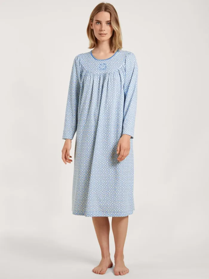 CALIDA Show All Women Nightdress Length 110 Cm Azurit Blue