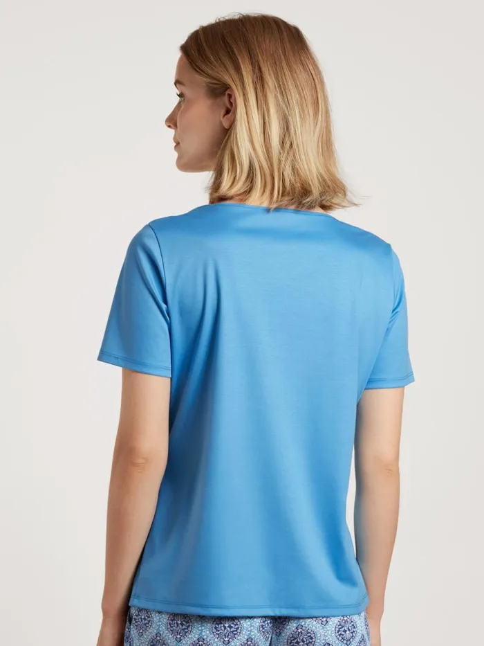 CALIDA Show All Women Shirt Short Sleeve Azurit Blue