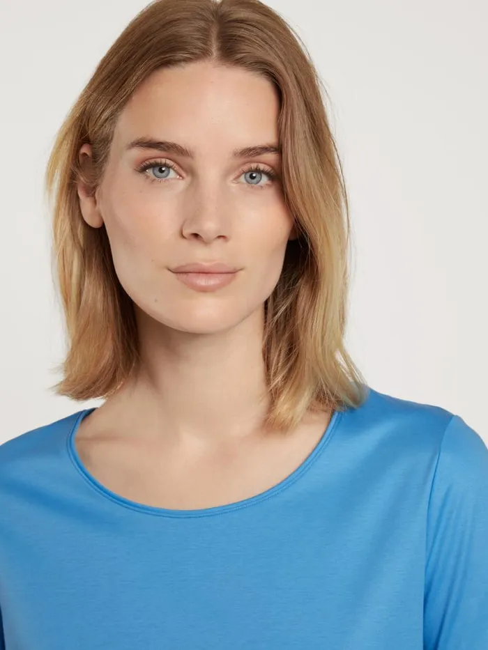 CALIDA Show All Women Shirt Short Sleeve Azurit Blue