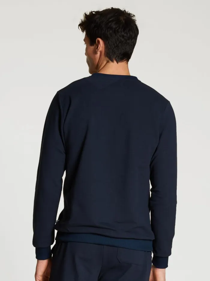 CALIDA Sweatshirts and Jackets Men Sweatshirt Cradle To Cradle Certified Dark Sapphire
