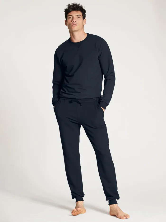 CALIDA Sweatshirts and Jackets Men Sweatshirt Cradle To Cradle Certified Dark Sapphire