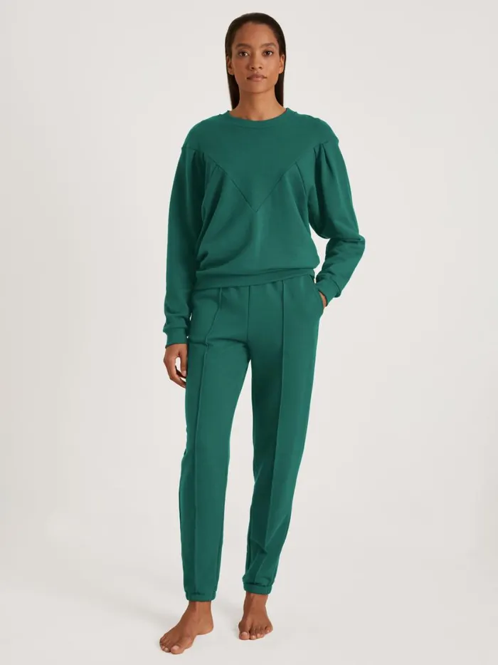 CALIDA Sweatshirts and Jackets Women Sweatshirt Cradle To Cradle Certified Galapagos Green