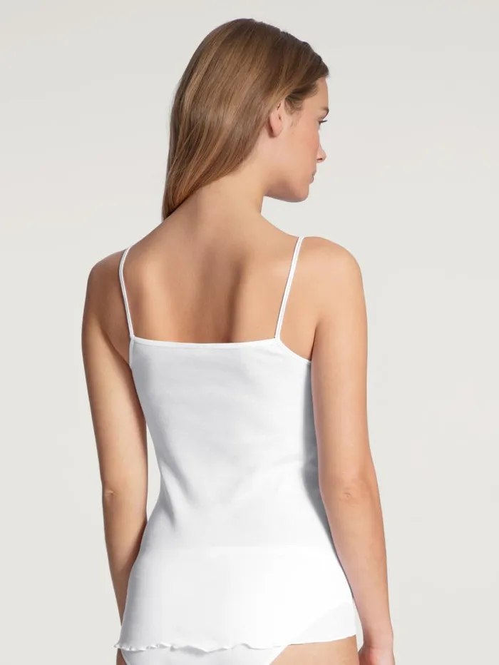 CALIDA Tops Women Spaghetti Top White CALIDA Tops Women Spaghetti Top White