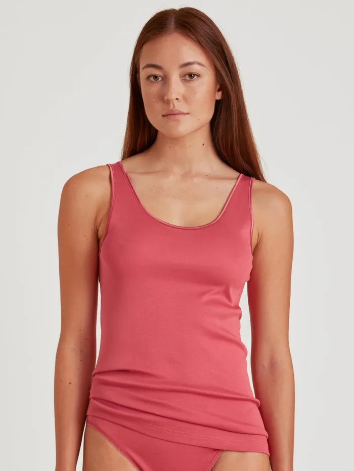 CALIDA Tops Women Tank Top Pomegranate Red