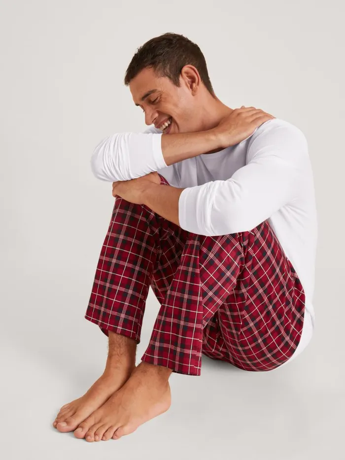 CALIDA Warming Nightwear Men Pants Rio Red