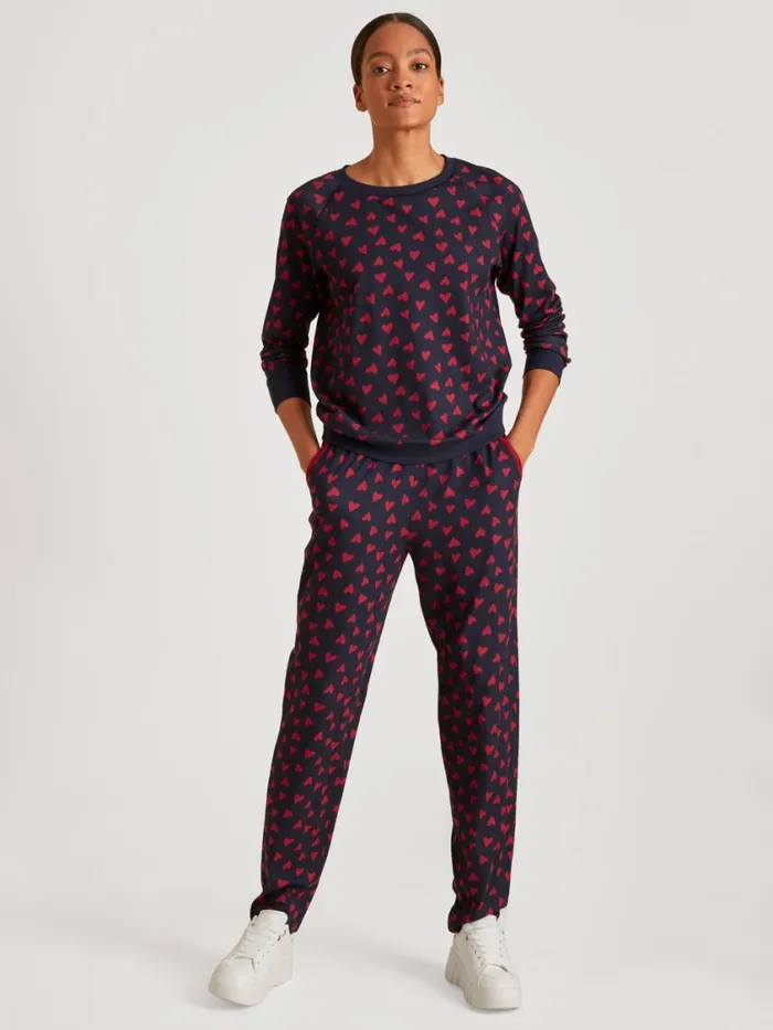CALIDA Warming Nightwear Women Pants Dark Lapis Blue