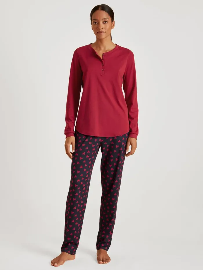 CALIDA Warming Nightwear Women Pants Dark Lapis Blue